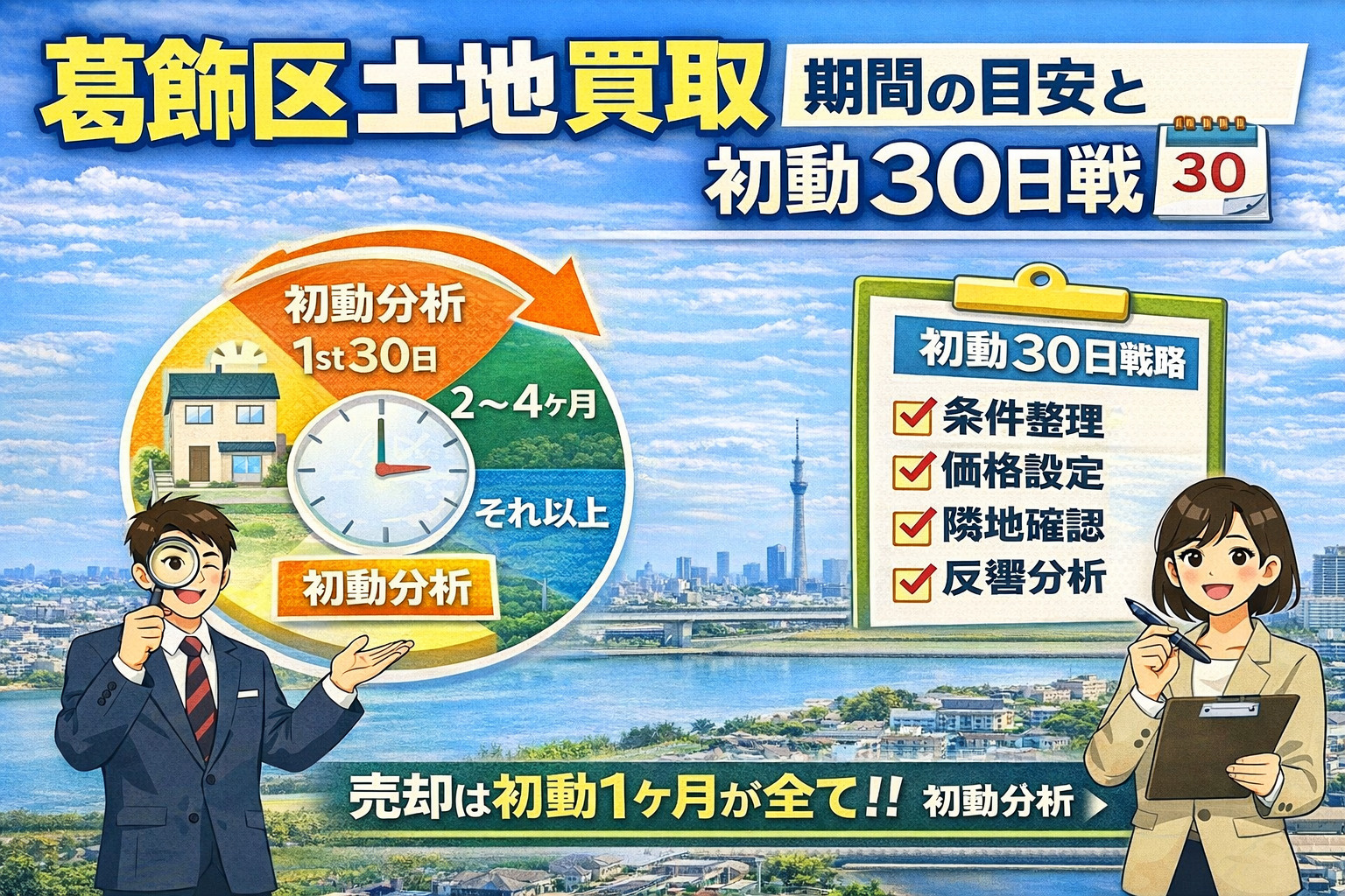 葛飻区土地売却期間と初動30日戦略