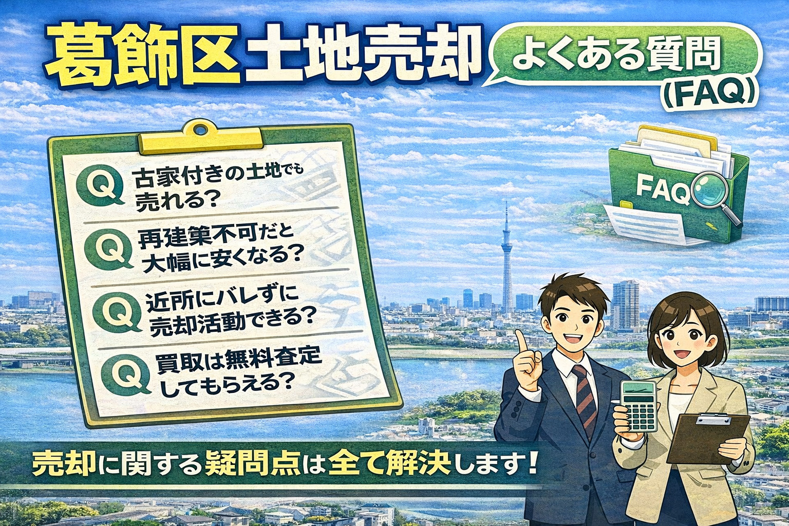 葛飻区土地売却よくある質問まとめ