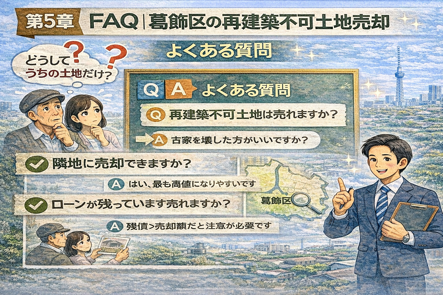 葛飾区再建築不可土地売却よくある質問