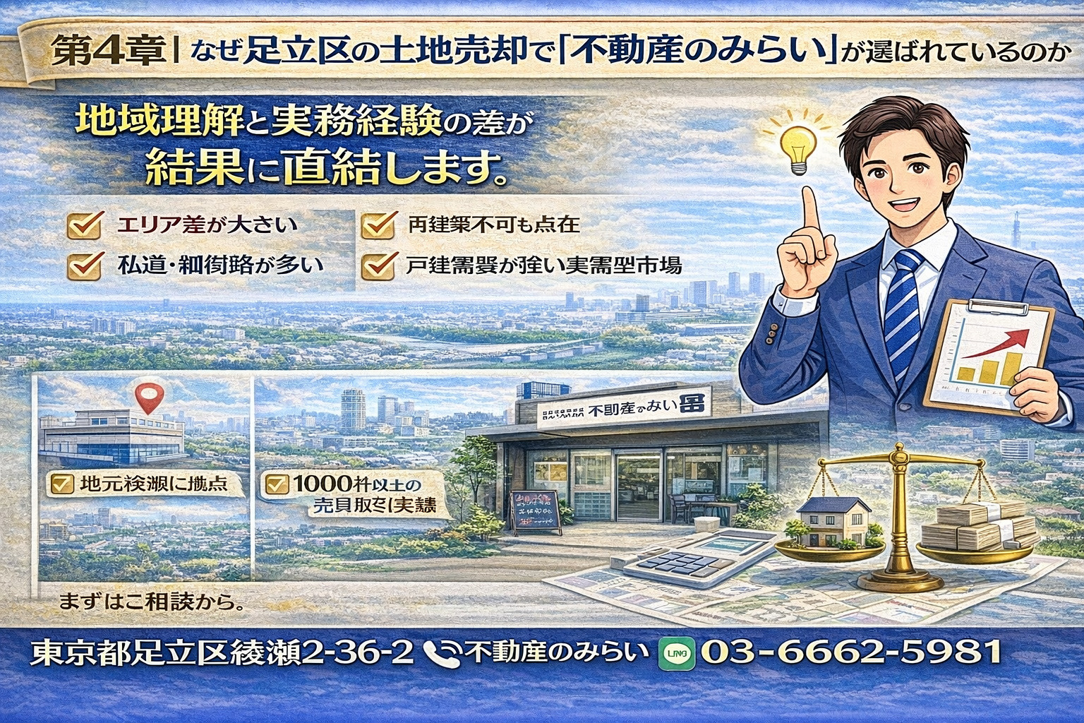 東京都足立区綾瀬2-36-2 不動産のみらい外観