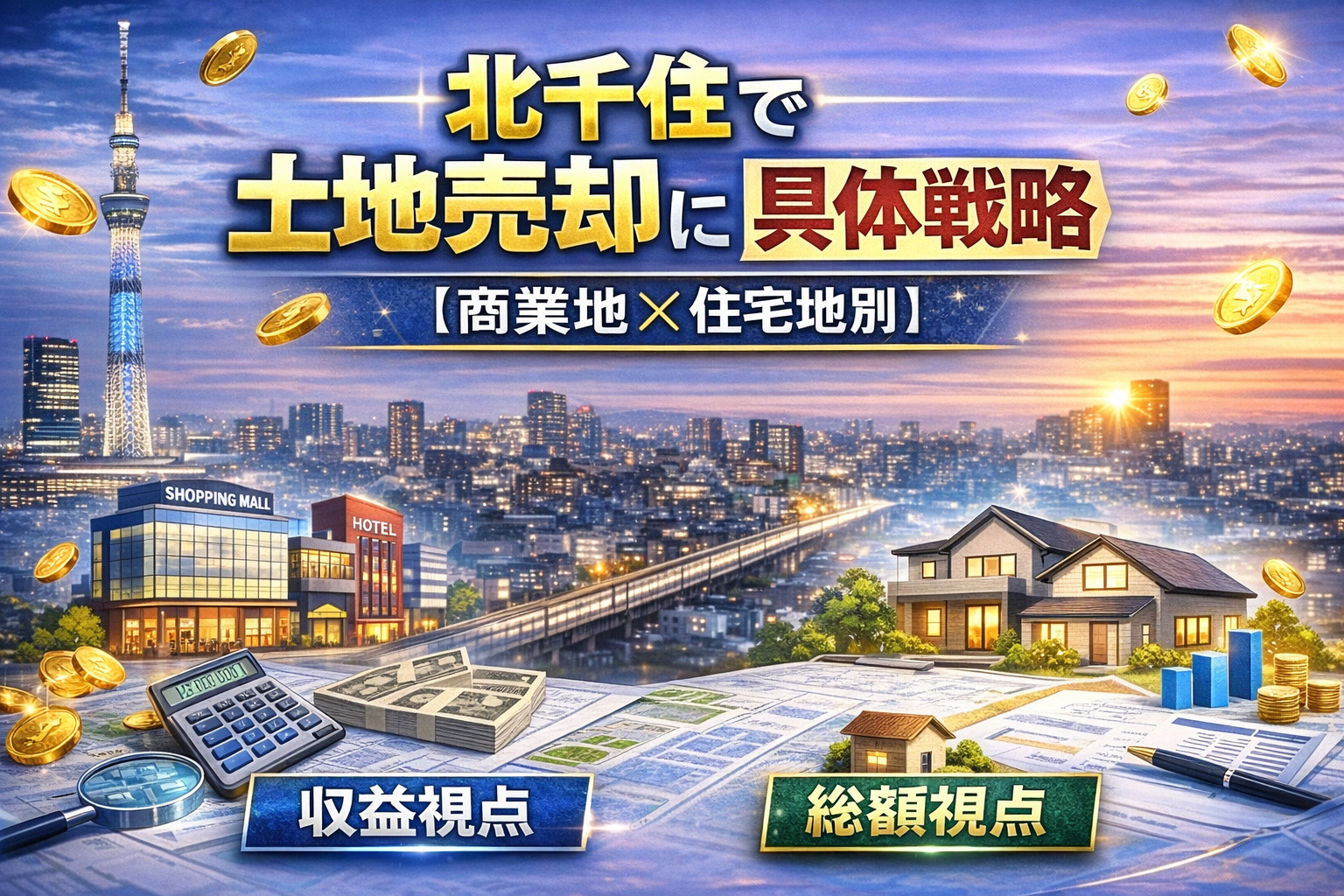 北千住で土地を高く売る具体戦略(収益視点と総額設計)