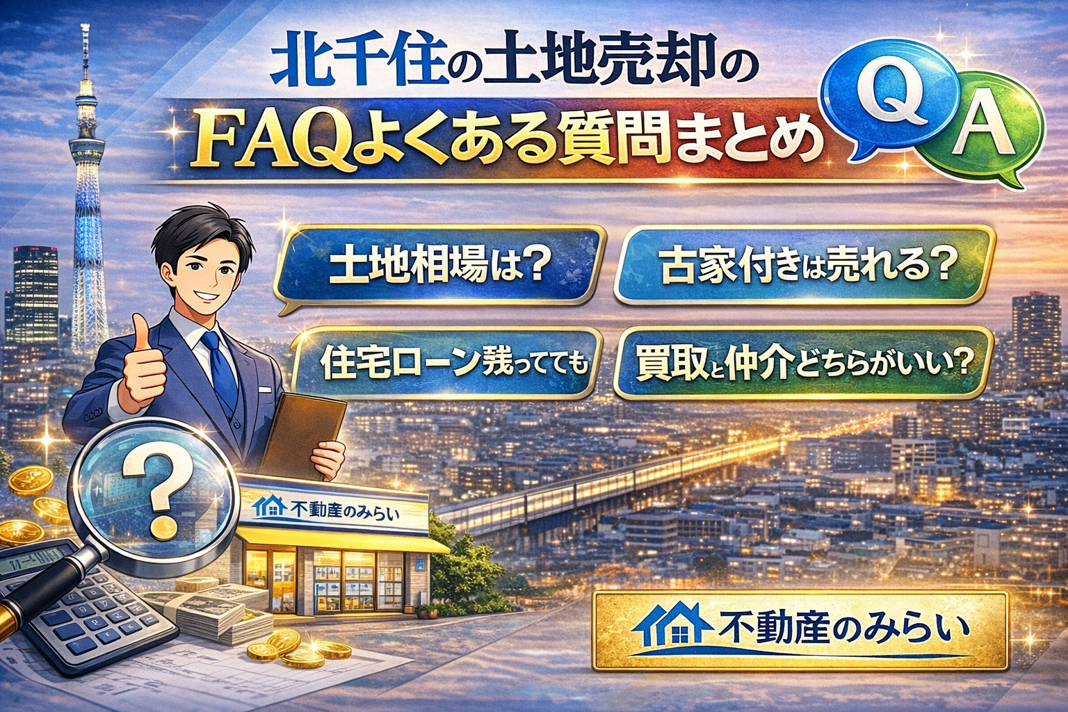 北千住土地売却のよくある質問まとめ