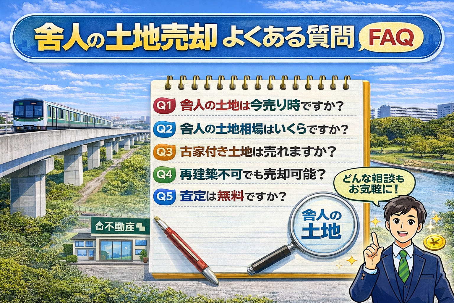 舎人の土地売却よくある質問