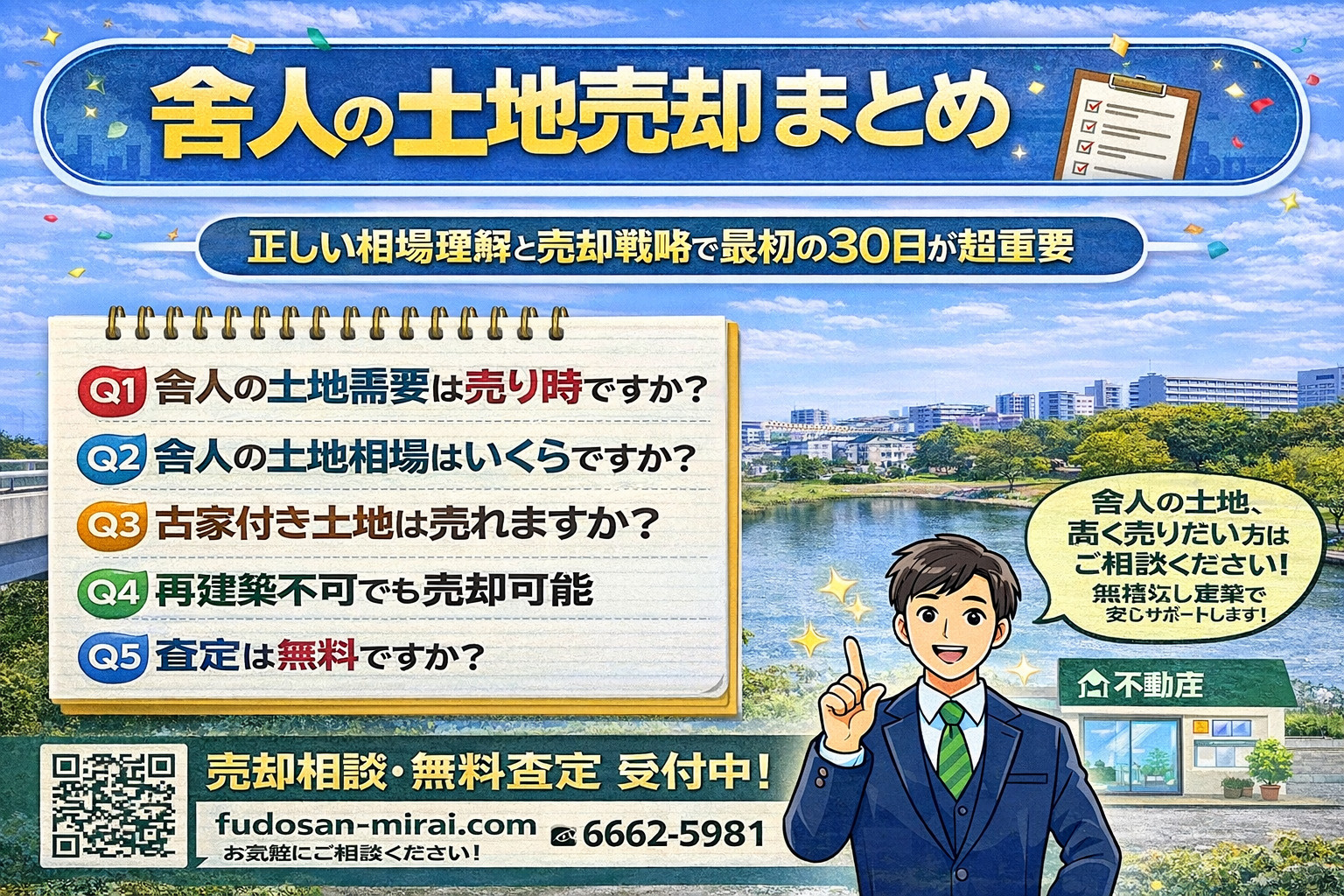舎人の土地売却まとめ