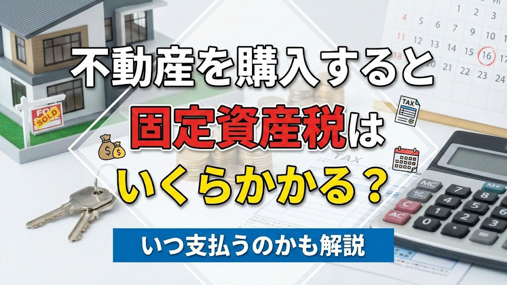 不動産を購入すると固定資産税はいくらかかる?いつ支払うのかも解説