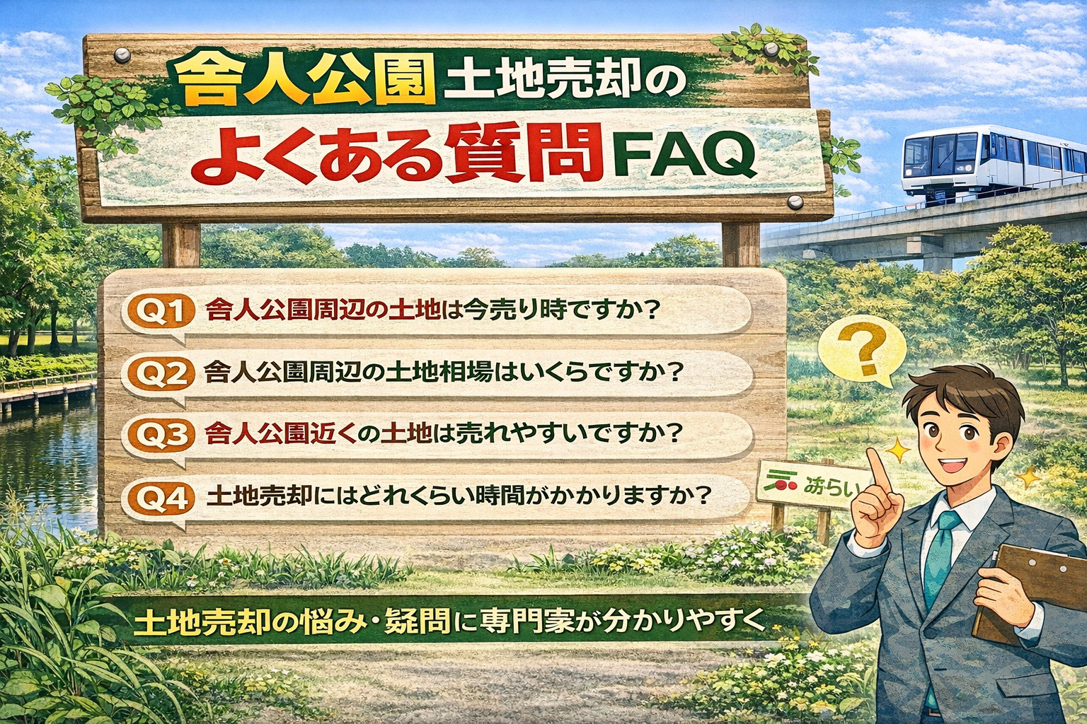 舎人公園土地売却のよくある質問