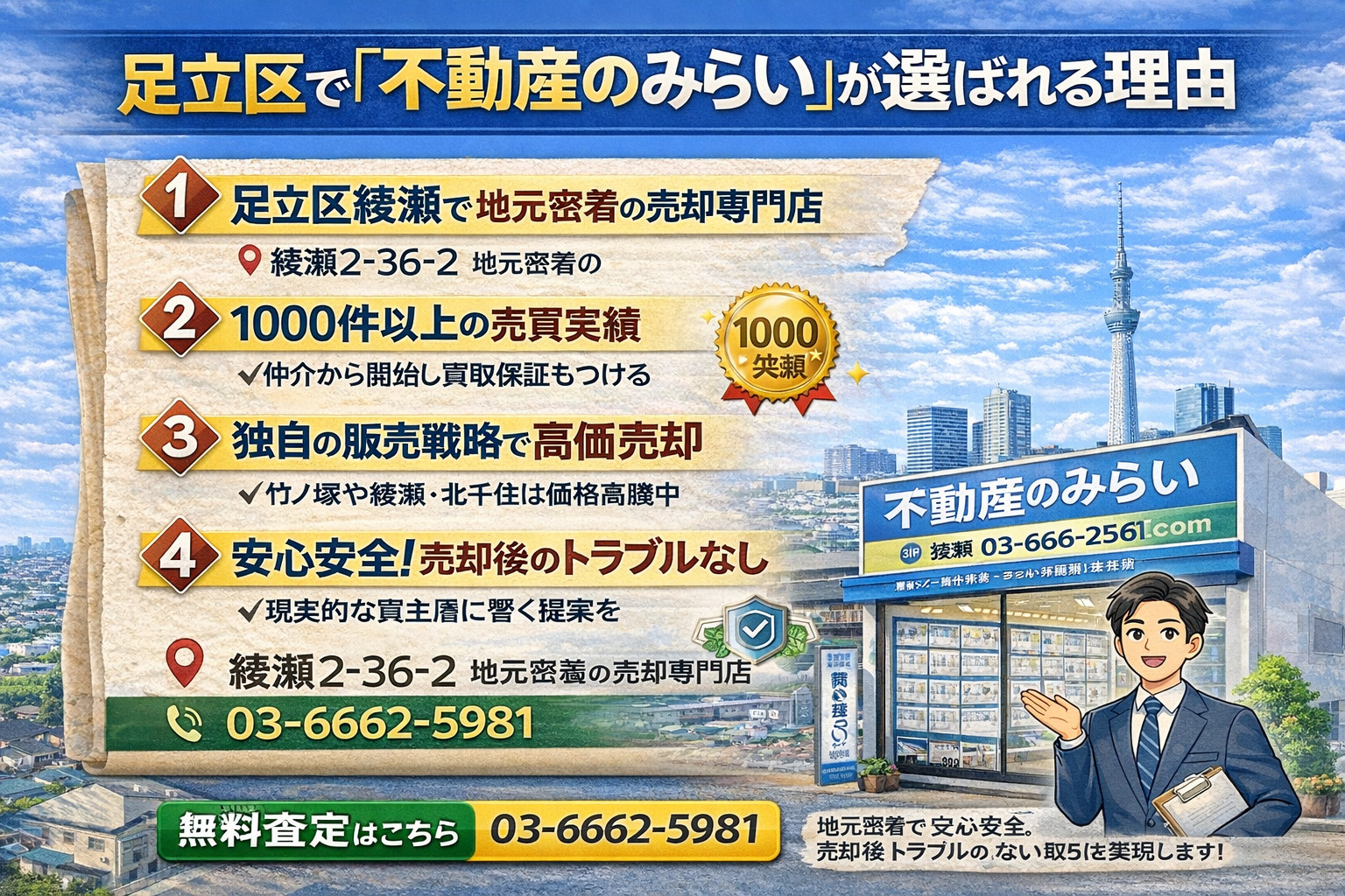 足立区土地売却の戦略