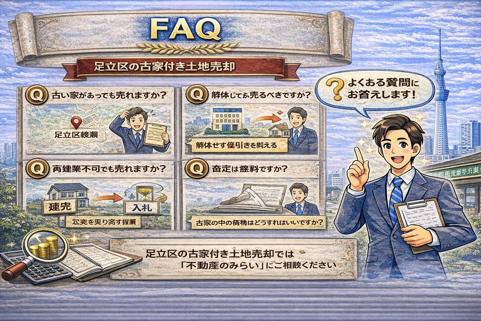 古家付き土地売却FAQ