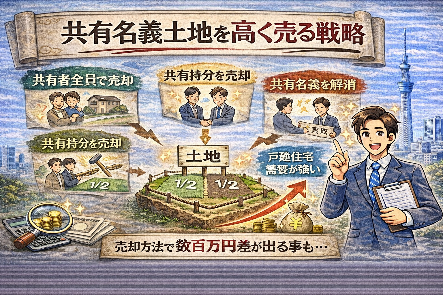 共有名義土地売却戦略