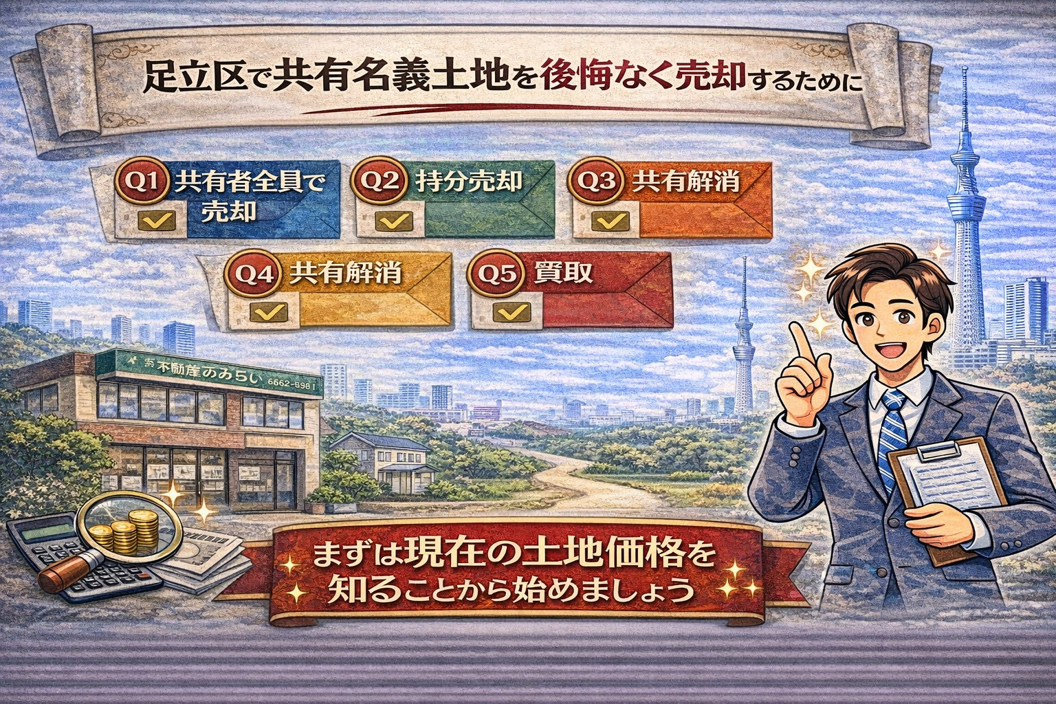 共有名義土地売却まとめ