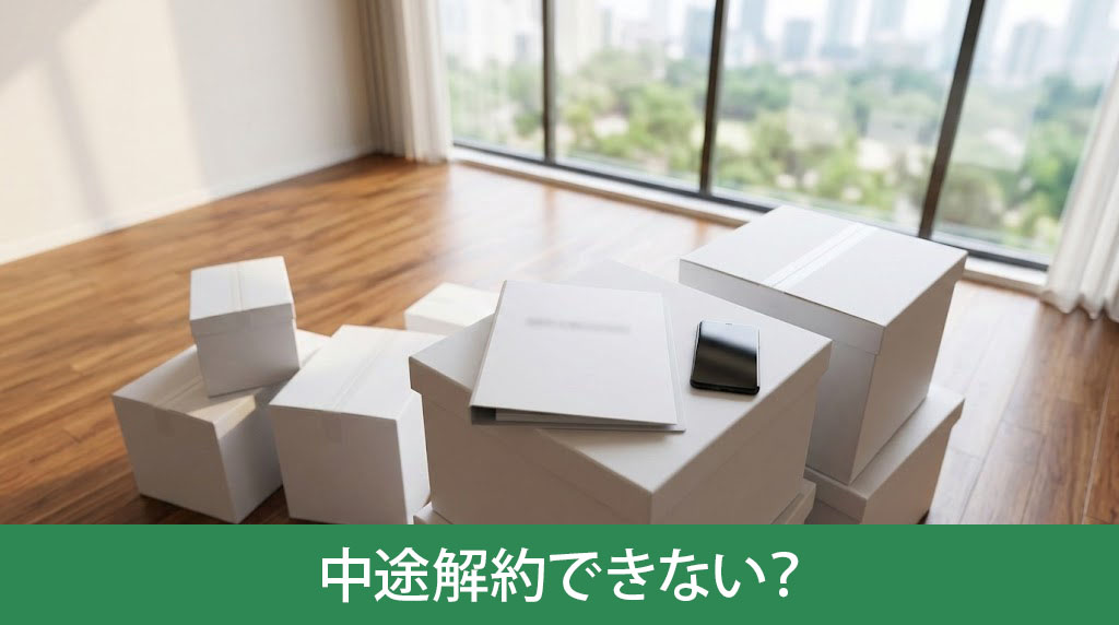 定期借家契約は中途解約できない?