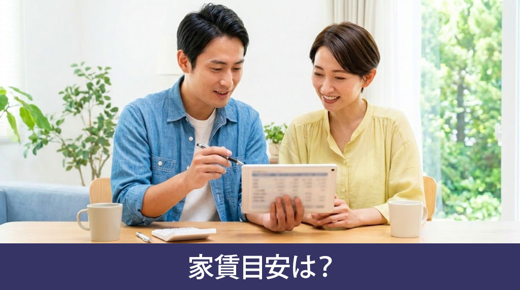 同棲の家賃目安は?