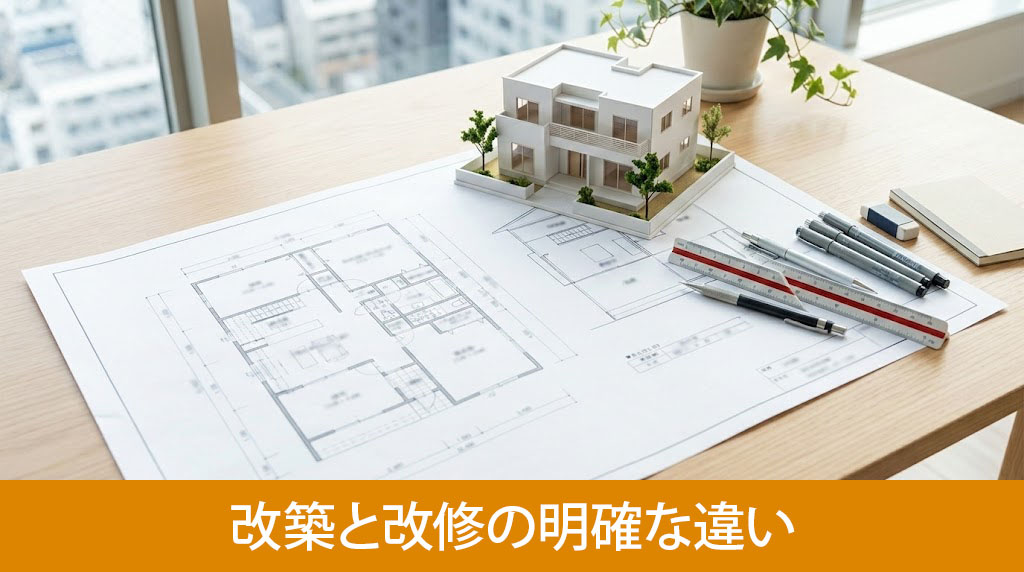 建築基準法における改築と改修の明確な違い