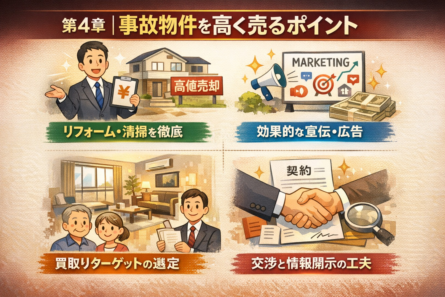 事故物件を高く売るポイント