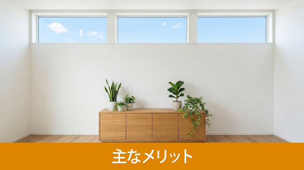 高窓を設置する主なメリット