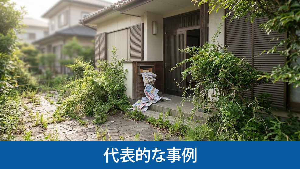 放置空き家が招くご近所トラブルの代表的な事例