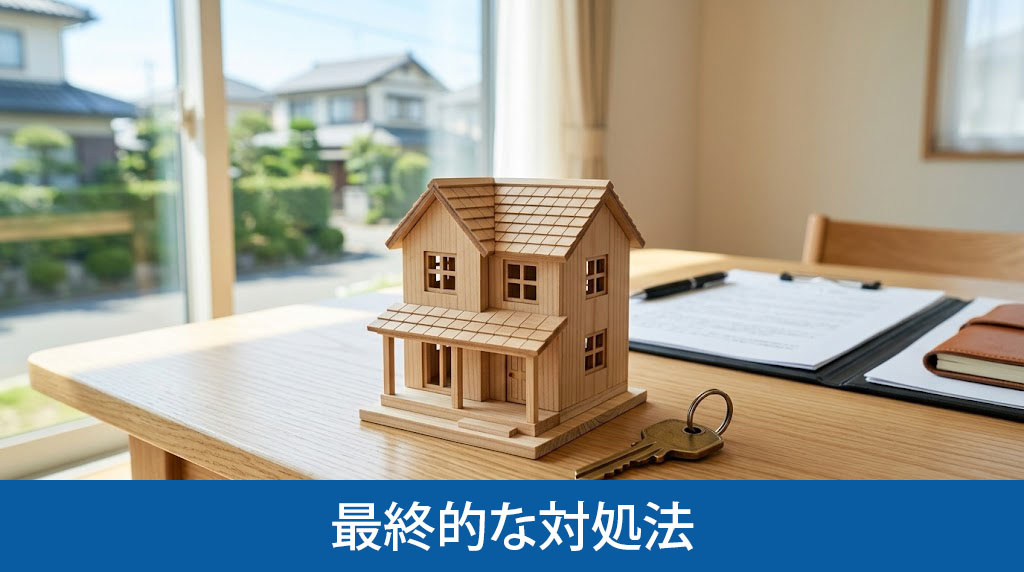 管理しきれない空き家の最終的な対処法