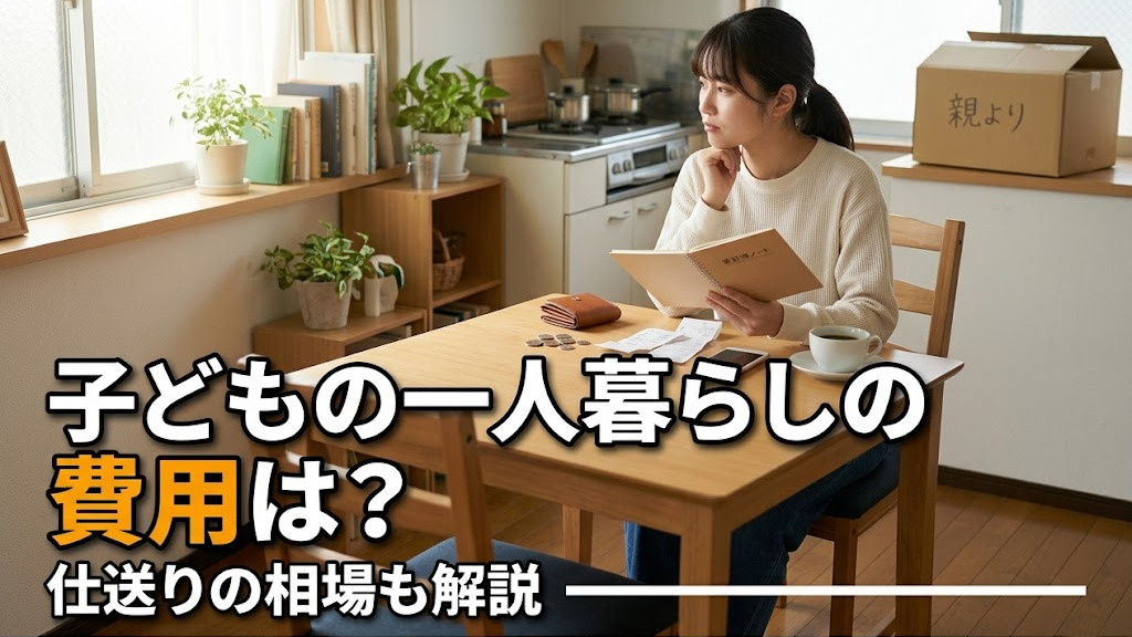 子どもの一人暮らしの費用は?仕送りの相場も解説