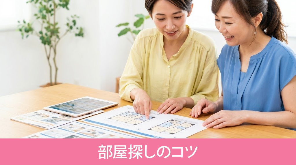 子どもの一人暮らしにおける部屋探しのコツ