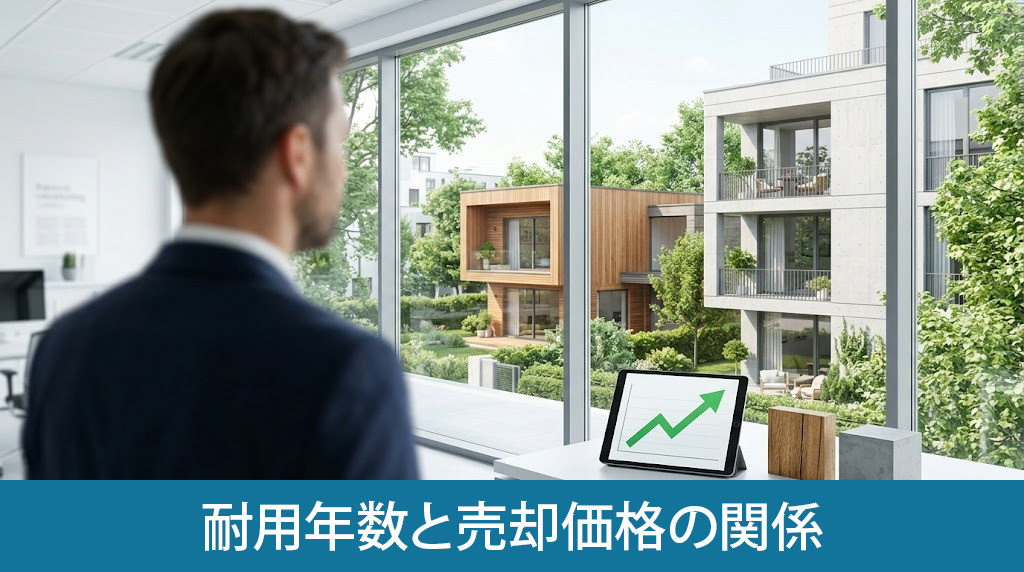 建物構造別の耐用年数と売却価格の関係