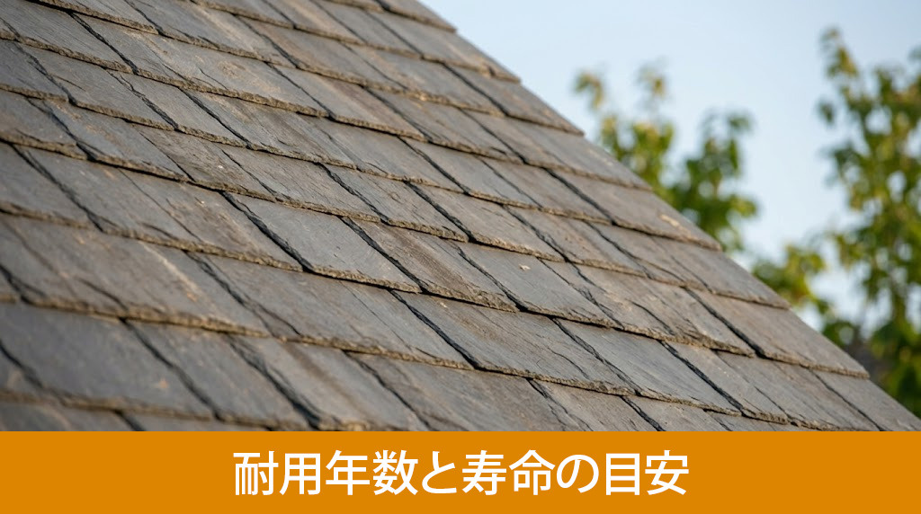 スレート屋根の耐用年数と寿命の目安
