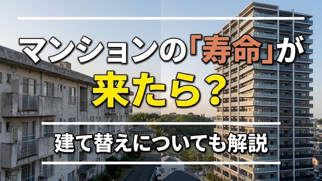 マンションの寿命が来たら?建て替えについても解説
