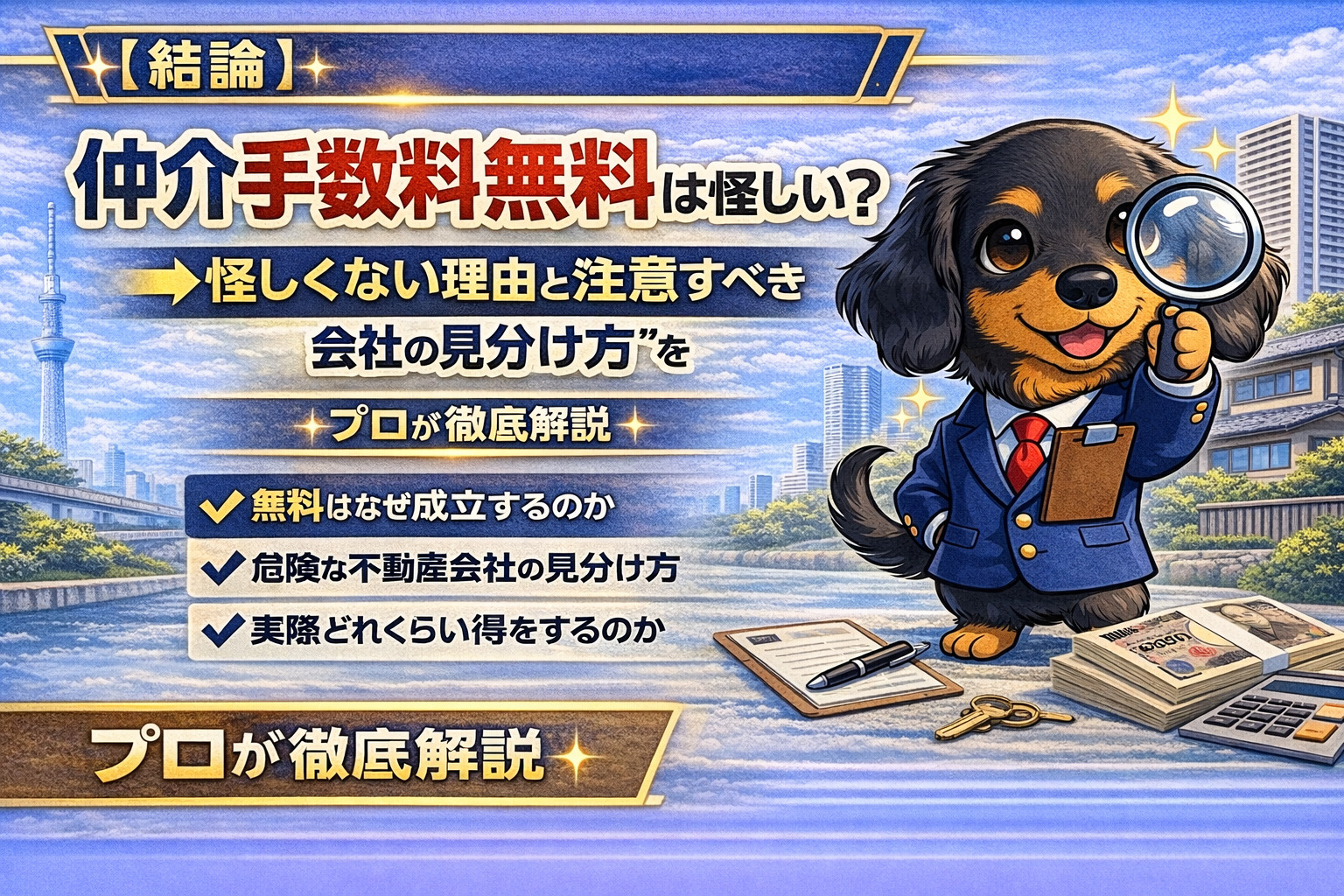 仲介手数料無料は怪しいのかを解説