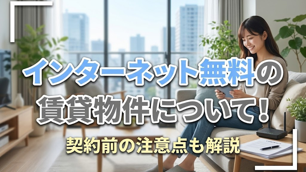 インターネット無料の賃貸物件について!契約前の注意点も解説