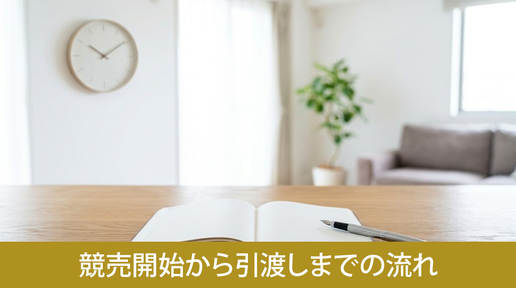 競売開始から引渡しまでの流れ