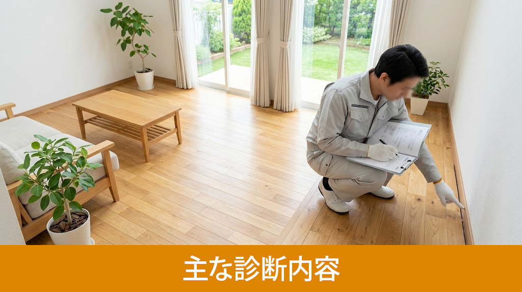 10年点検で実施される主な診断内容