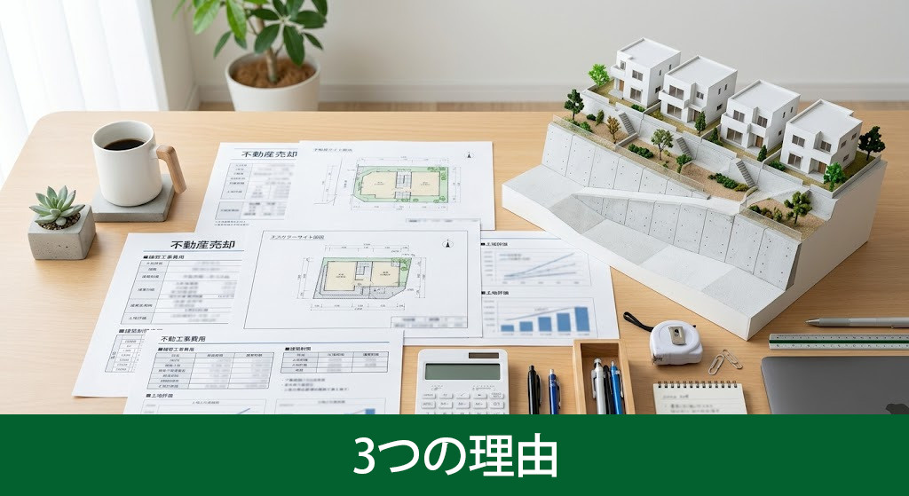 擁壁付き不動産が売りにくい3つの理由