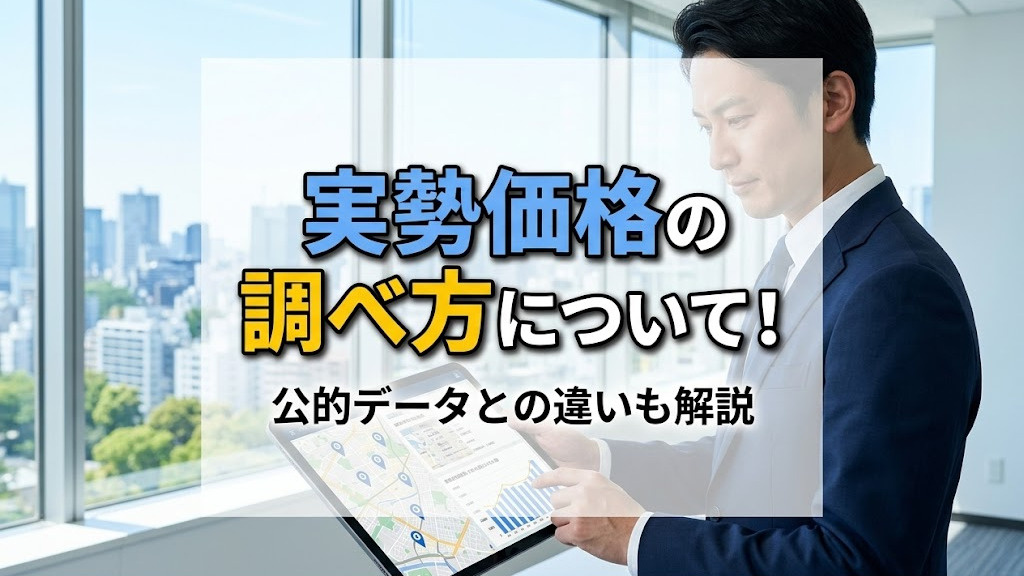 実勢価格の調べ方について!公的データとの違いも解説