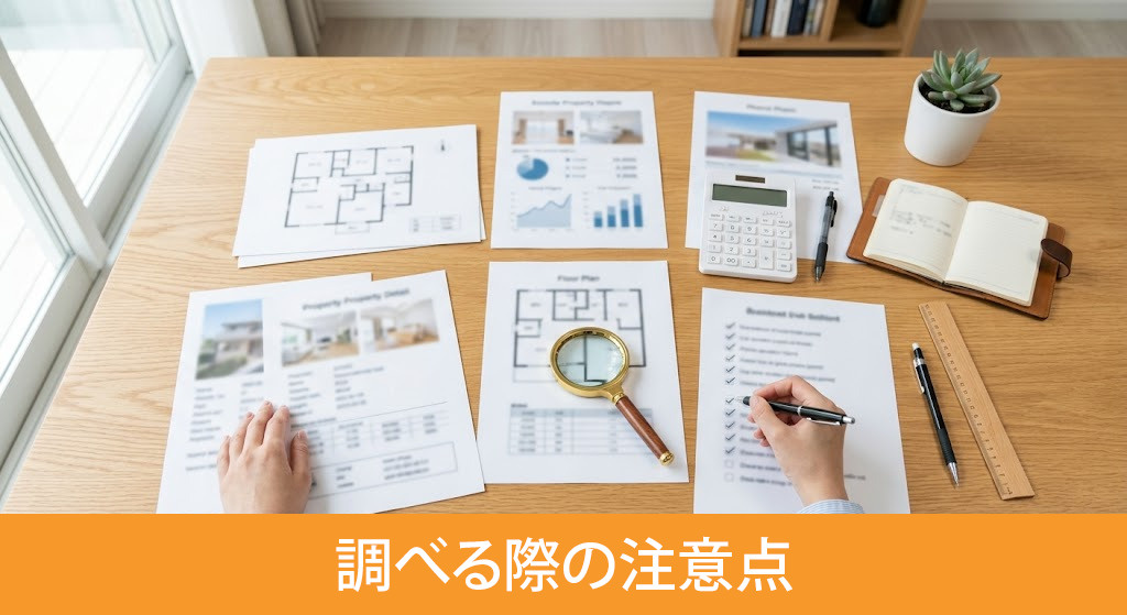 実勢価格を調べる際の注意点