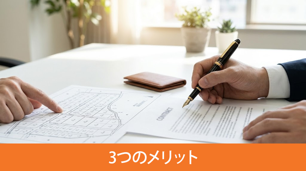 現金で土地を購入する3つのメリット