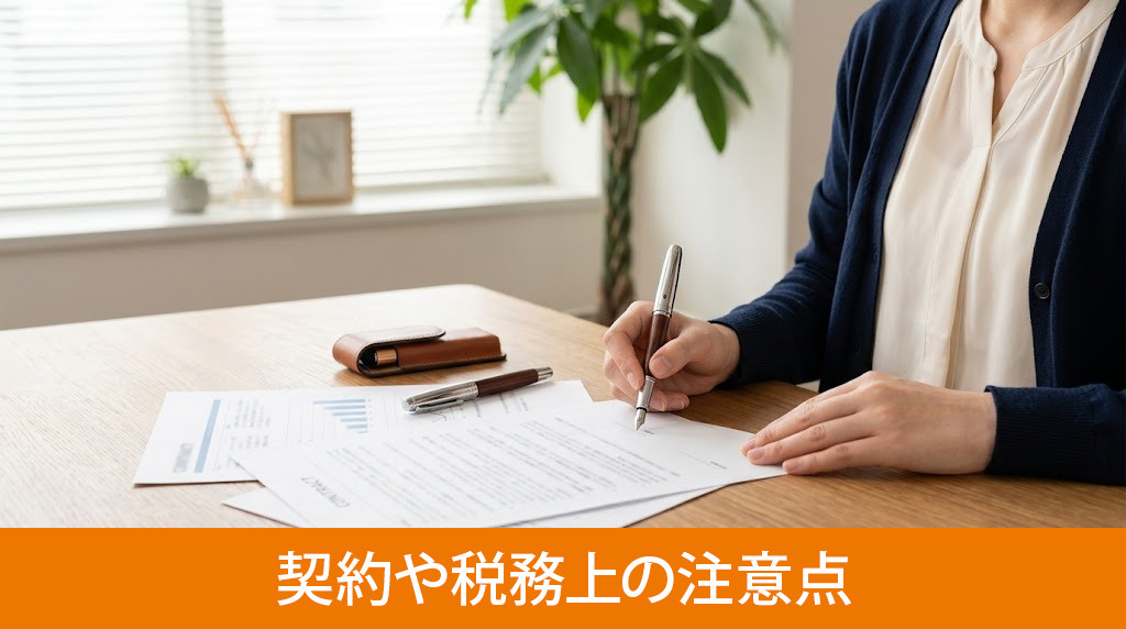 資金援助を受ける際の契約や税務上の注意点