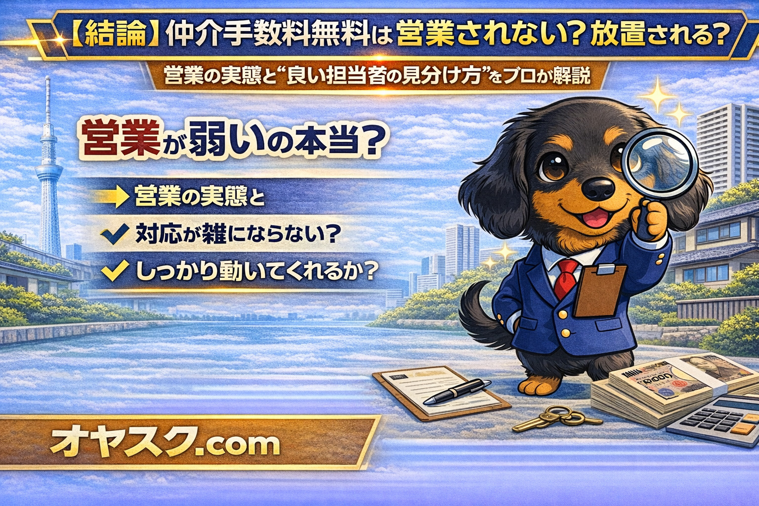仲介手数料無料は営業されないのかを解説