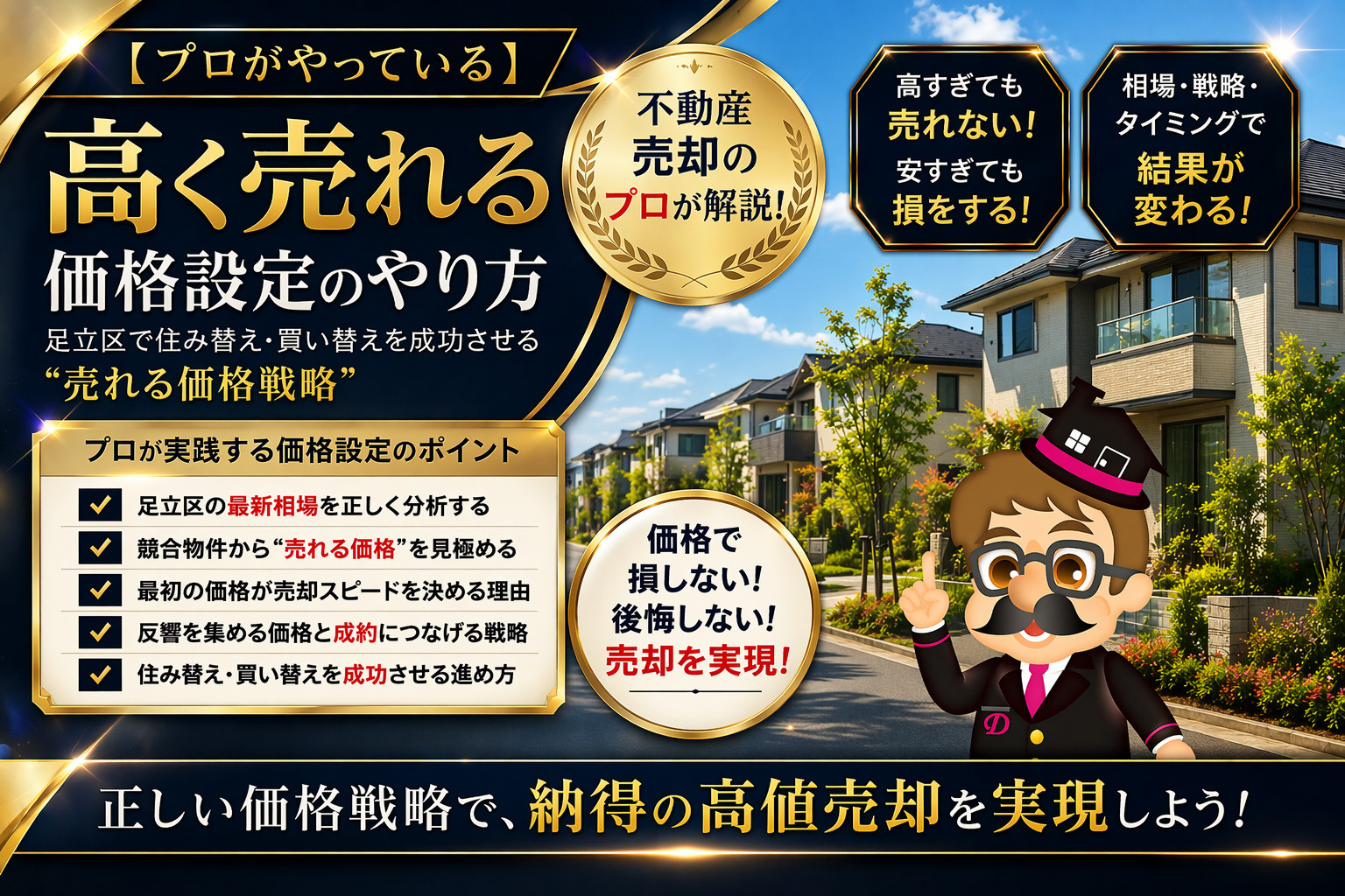 不動産売却・高く売れる価格設定