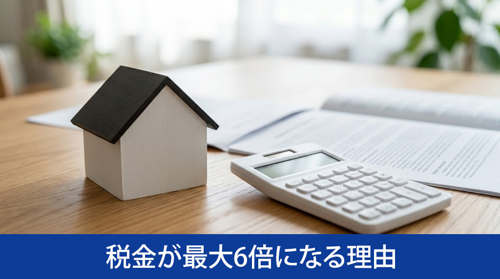 空き家を放置することで税金が最大6倍になる理由