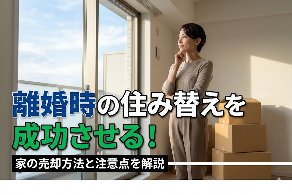 離婚時の住み替えを成功させる!家の売却方法と注意点を解説