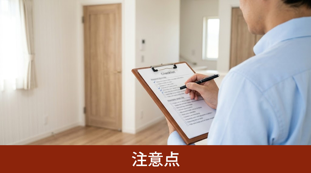 完成済みの建売住宅を購入する際の注意点