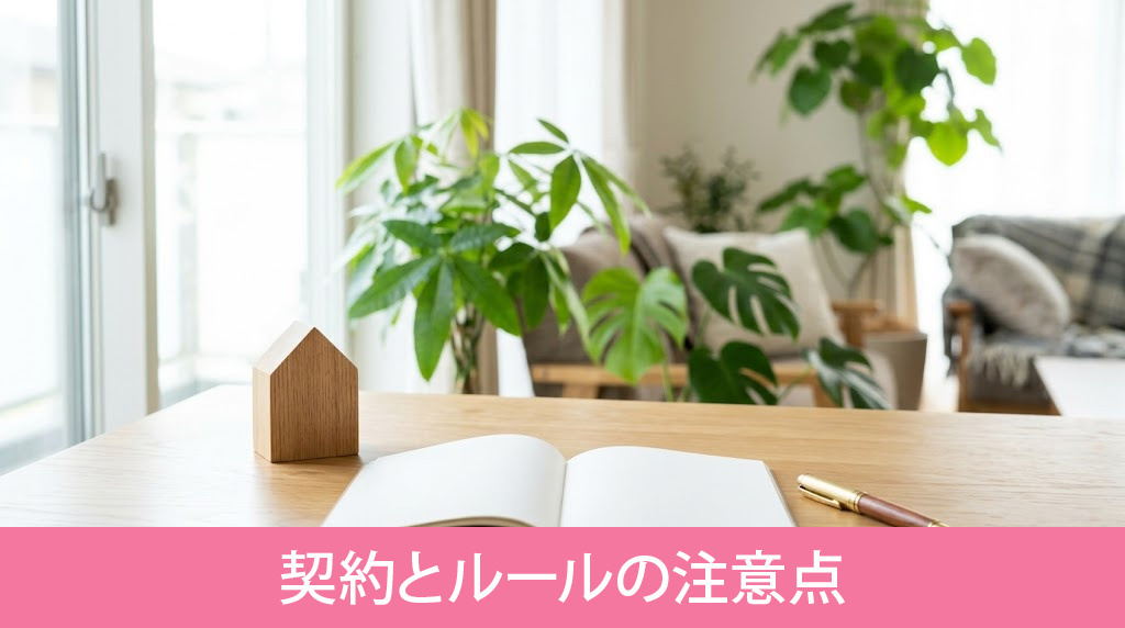 ルームシェアでトラブルを回避するための契約とルールの注意点
