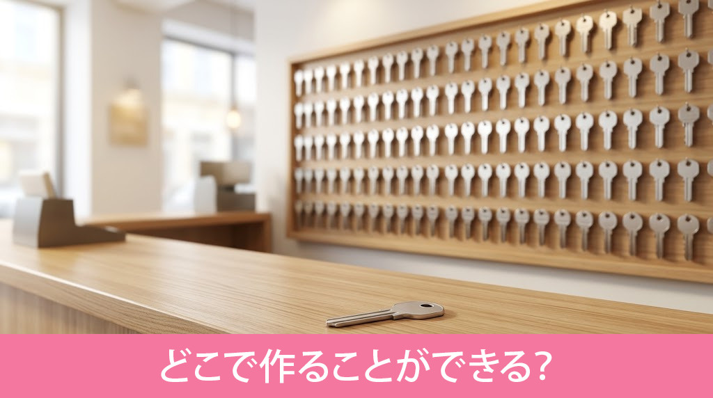 賃貸物件の合鍵はどこで作ることができる?