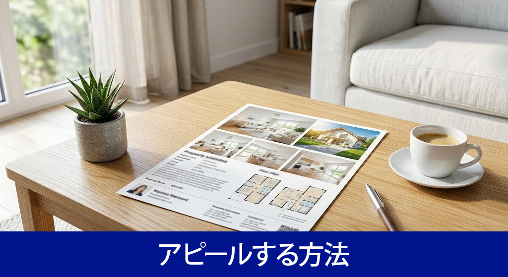 チラシの活用で不動産をアピールする方法