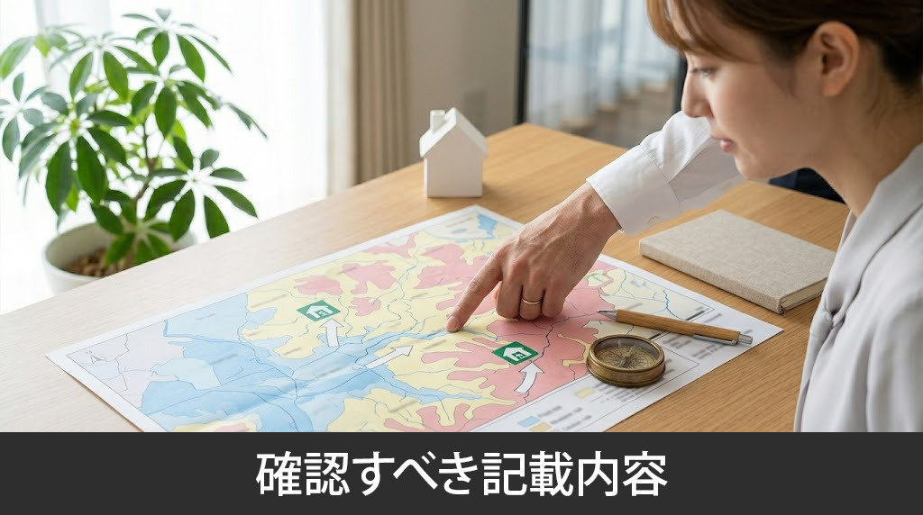 ハザードマップで確認すべき記載内容