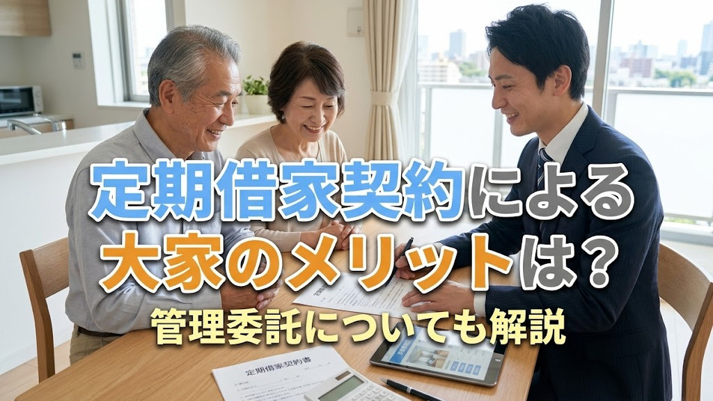 定期借家契約による大家のメリットは?管理委託についても解説