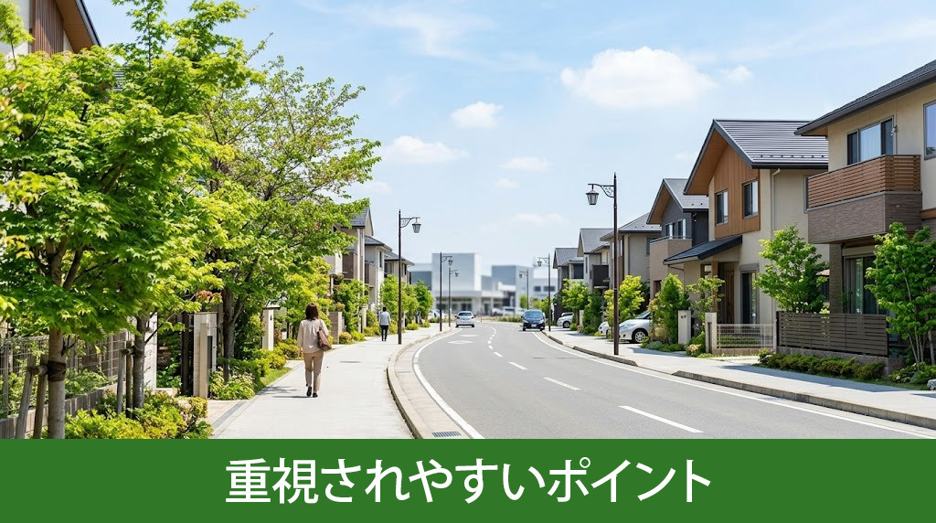 土地選びで一般的に重視されやすいポイント