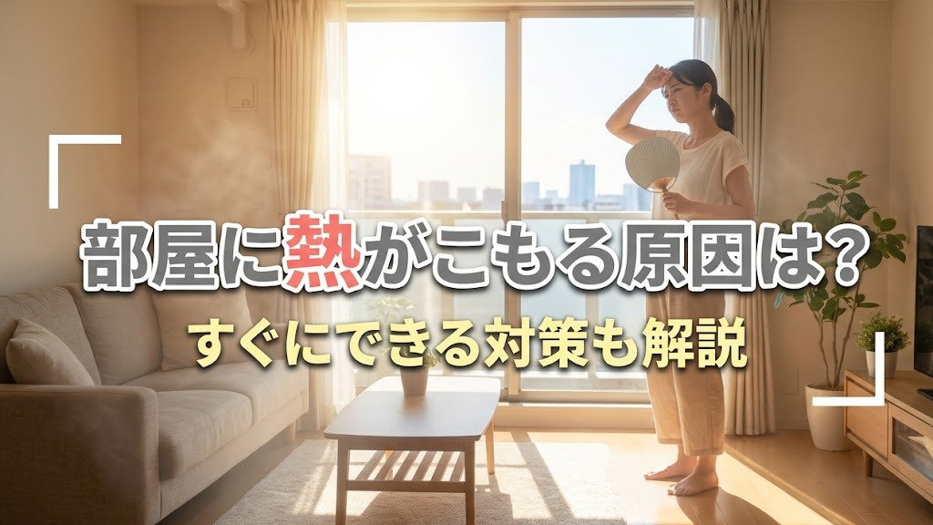 部屋に熱がこもる原因は?すぐにできる対策も解説