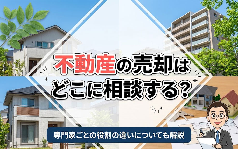 不動産の売却はどこに相談する?専門家ごとの役割の違いについても解説