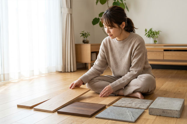 暮らしに合わせた各床材のメリット