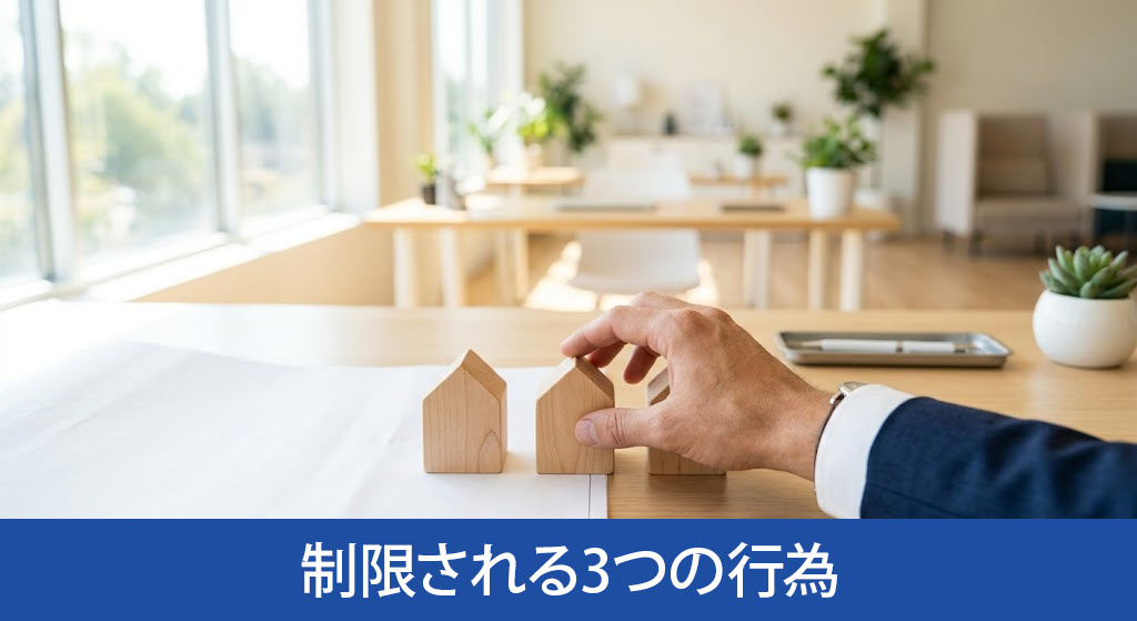 共有持分でできることと制限される3つの行為